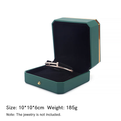 Buddha Stones Jewelry Storage Box PU Leather Gift Box