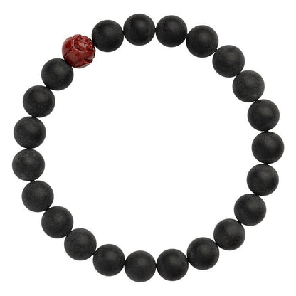 Buddha Stones Tibetan Cypress Cinnabar Lotus Healing Bracelet