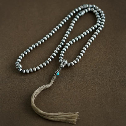 Buddha Stones 108 Mala Beads 925 Sterling Silver Red Agate Turquoise Confidence Charm Bracelet