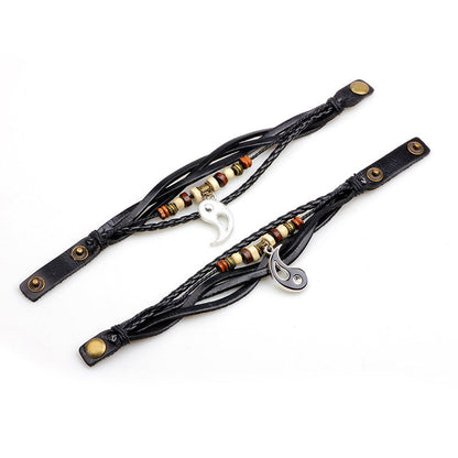 Yin Yang Pendant Couple Balance Bracelet (Extra 35% Off | USE CODE: FS35)