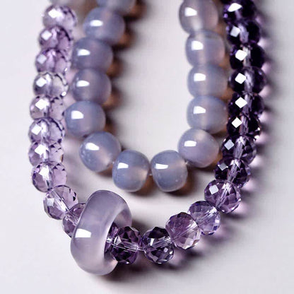 Buddha Stones Natural Amethyst Crystal Meditation Healing Bracelet