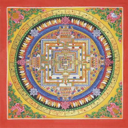 Buddha Stones Tibetan Thangka Painting Blessing Handmade Decoration