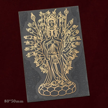 Buddha Stones 12 Chinese Zodiac Blessing Wealth Fortune Phone Sticker