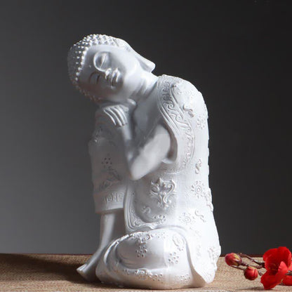 Buddha Stones Tibetan Meditating Buddha Serenity Resin Statue Decoration