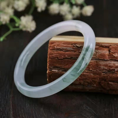 Buddha Stones Jade Abundance Luck Blessing Bracelet Bangle