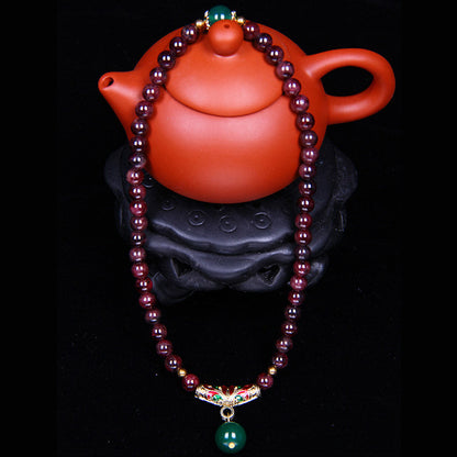 Buddha Stones Natural Garnet Blessing Bracelet