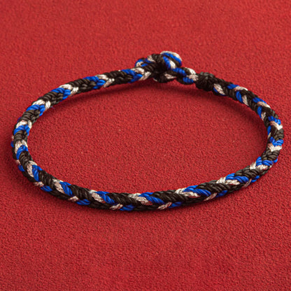 Buddha Stones "May prosperity fill your life" Lucky Multicolored Bracelet