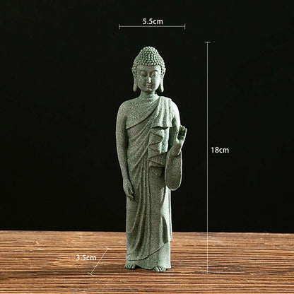 Buddha Stones Tibetan Meditation Contemplation Buddha Serenity Compassion Statue Figurine Decoration
