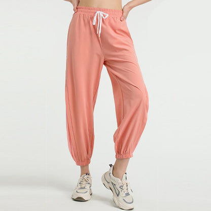 Buddha Stones High Waist Loose Fitness Yoga Sports Track Pants With Pockets
