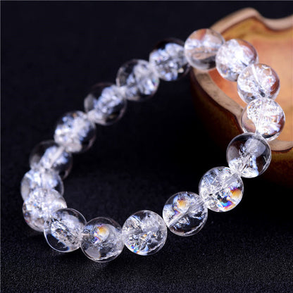 Buddha Stones Natural White Crystal Protection Healing Bracelet