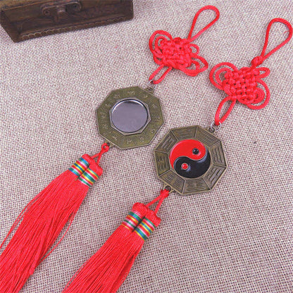 Buddha Stones Feng Shui Bagua Map Chinese Knotting Harmony Energy Map Mirror