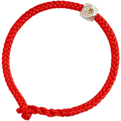 Buddha Stones 925 Sterling Silver Handmade Chinese Zodiac Natal Buddha Luck Protection Braided String Bracelet (Extra 30% Off | USE CODE: FS30)