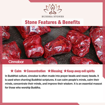 Buddha Stones Natural Moonstone Cinnabar Calm Positive Phone Decoration