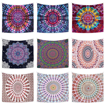 Bohemian Mandala Pattern Tapestry Wall Hanging Wall Art Focus Creativity Home Living Room Decor (Extra 30% Off | USE CODE: FS30)