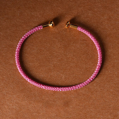 Buddha Stones Simple Design Handmade Luck Braid String Cuff Bracelet
