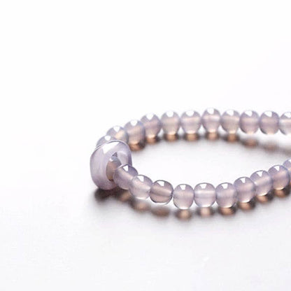 Buddha Stones Natural Amethyst Crystal Meditation Healing Bracelet