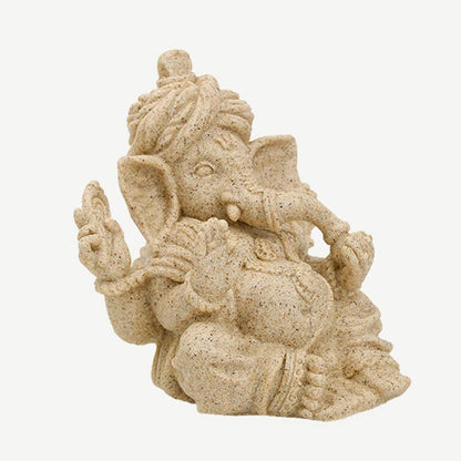Buddha Stones Ganesh Ganpati Elephant Statue Blessing Protection Home Decoration