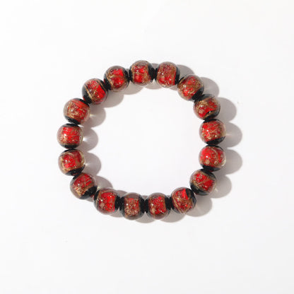 Buddha Stones Tibetan Classic Liuli Glass Bead Luck Wealth Bracelet (Extra 30% Off | USE CODE: FS30)