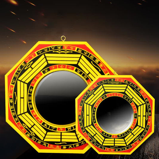 Buddha Stones Feng Shui Bagua Map Balance Living Room Energy Map Mirror