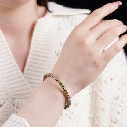 Buddha Stones Colorful Rope Luck Handcrafted Braided Child Adult Bracelet