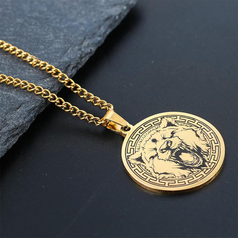 Animal Titanium Steel Chain Necklace Protection Pendant (Extra 30% Off | USE CODE: FS30)