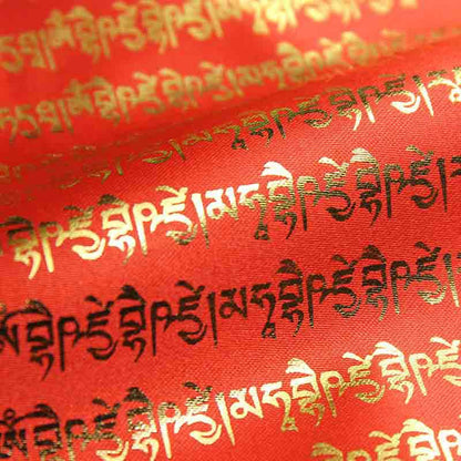 Buddha Stones Tibetan 5 Colors Windhorse Buddha Scriptures Auspicious Outdoor Prayer Flag