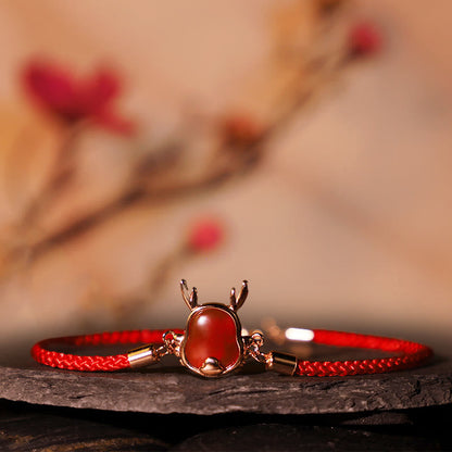 ❗❗❗A Flash Sale- Buddha Stones 925 Sterling Silver Year of the Dragon Natural Red Agate Dragon Attract Fortune Fu Character Strength Bracelet Necklace Pendant Earrings