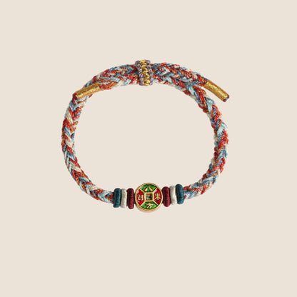 ❗❗❗A Flash Sale- Buddha Stones Colorful Rope Wealth Comes From All Directions Handmade Eight Thread Peace Knot Luck Bracelet