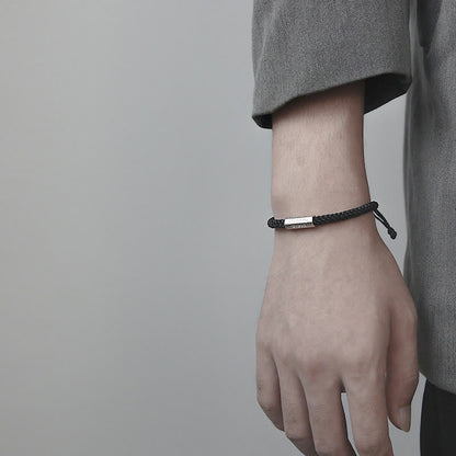 Buddha Stones Seven Deadly Sins Seven Virtues Braided String Bracelet