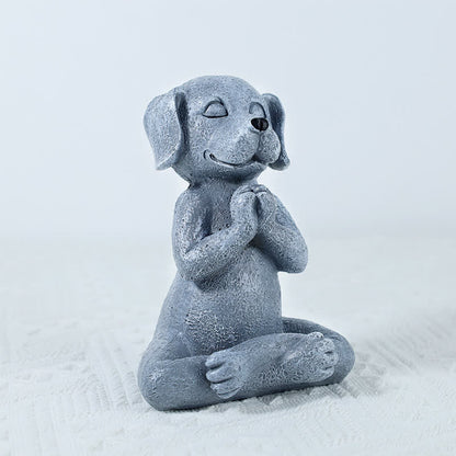 Buddha Stones Meditating Zen Dog Cat Frog Decoration