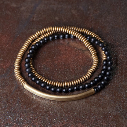 Tibetan Various Agate Stone Copper Protection Triple Wrap Bracelet (Extra 30% Off | USE CODE: FS30)