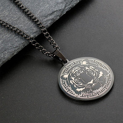 Animal Titanium Steel Chain Necklace Protection Pendant (Extra 30% Off | USE CODE: FS30)