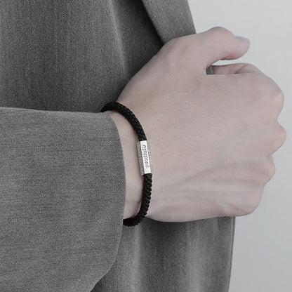 Buddha Stones Seven Deadly Sins Seven Virtues Braided String Bracelet