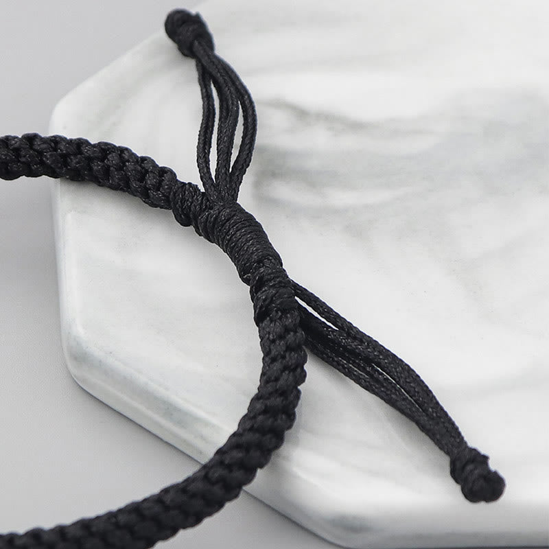 Buddha Stones Seven Deadly Sins Seven Virtues Braided String Bracelet