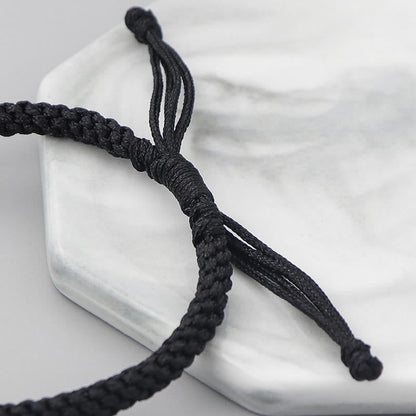 Buddha Stones Seven Deadly Sins Seven Virtues Braided String Bracelet