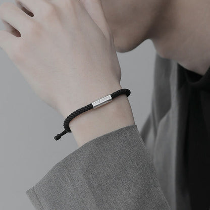 Buddha Stones Seven Deadly Sins Seven Virtues Braided String Bracelet