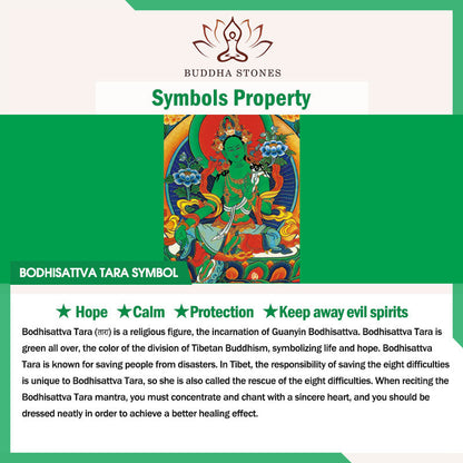 Buddha Stones Bodhisattva Green Tara Calm Hope Copper Statue Decoration