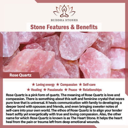 Buddha Stones Natural Amethyst Rose Quartz Crystal Charm Lucky Healing Anklet