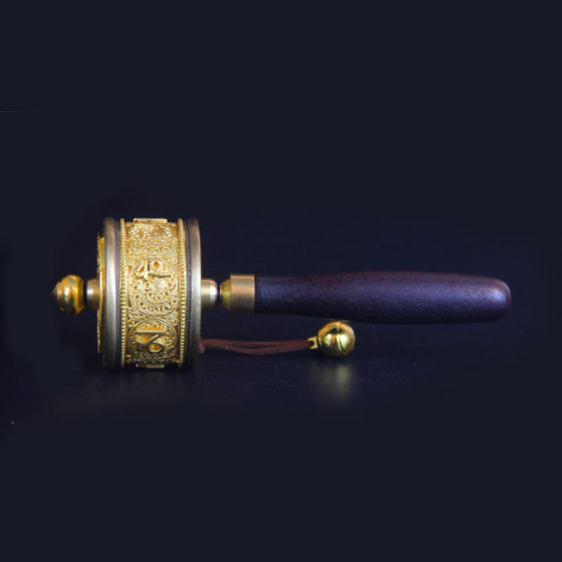 Buddha Stones Tibetan Lucky Prayer Wheel Six True Words Decoration