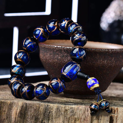 Tibetan Dragon Vein Agate Healing Bracelet