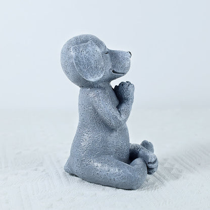 Buddha Stones Meditating Zen Dog Cat Frog Decoration