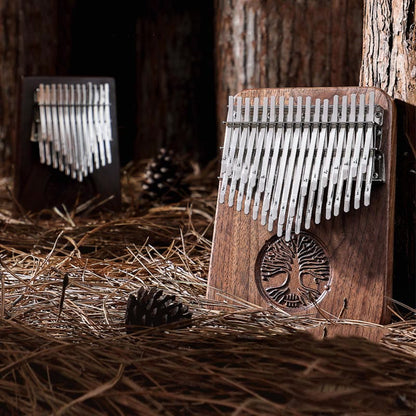 Buddha Stones Kalimba 34 Keys Thumb Piano Tree of Life Design Portable Finger Marimba Piano