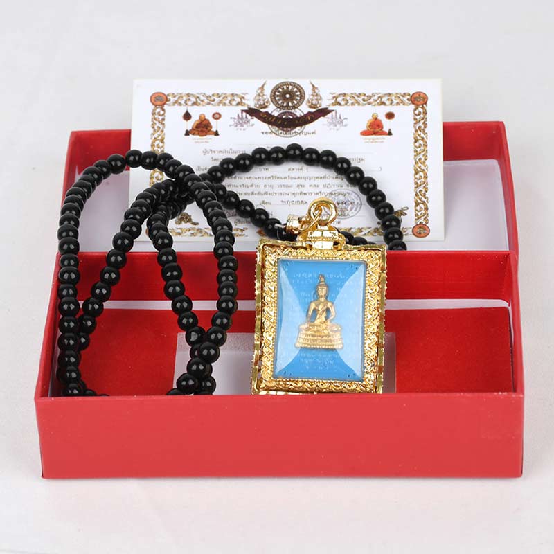 Obsidian Buddha Serenity Pendant Necklace (Extra 30% Off | USE CODE: FS30)
