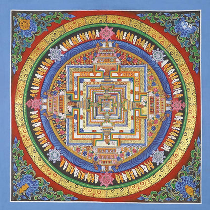 Buddha Stones Tibetan Thangka Painting Blessing Handmade Decoration