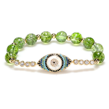 Buddha Stones "May Light and Protection Be With You" Peridot Bracelet Includes Gift Message Card