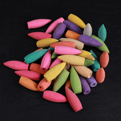 Buddha Stones Mixed Floral Aroma Sandalwood Backflow Incense 50 Cones Pack