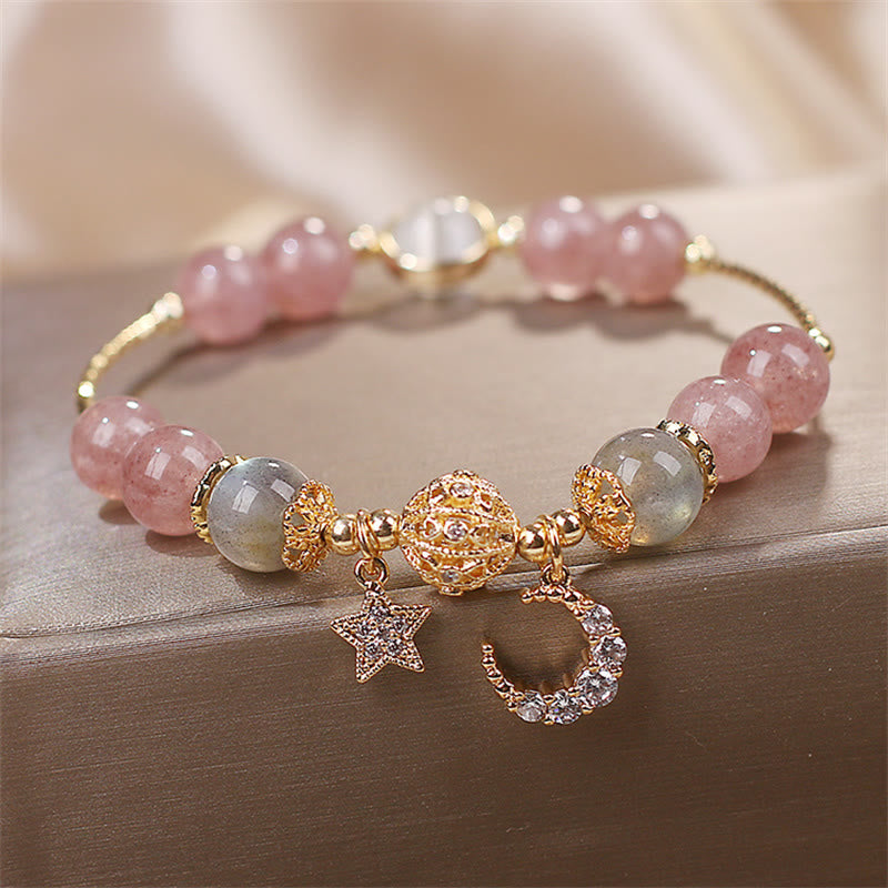 FREE Today: The Healing Positive Strawberry Quartz Bracelet