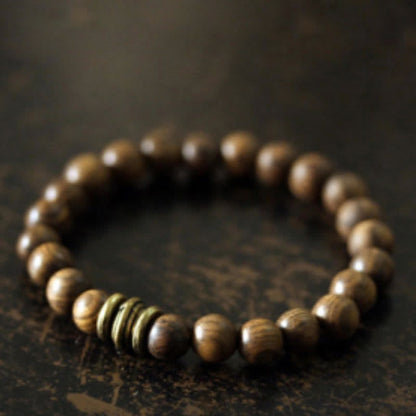 Buddha Stones Tibetan Sandalwood Protection Bracelet