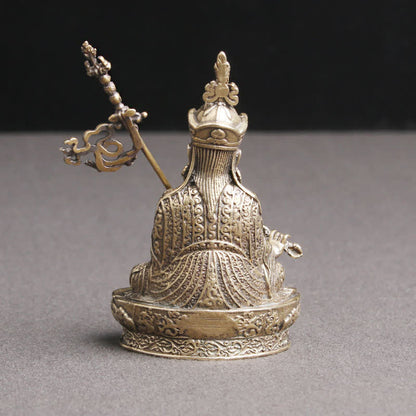 Buddha Stones Padmasambhava Buddha Figure Serenity Copper Statue Decoration Temple Ornament