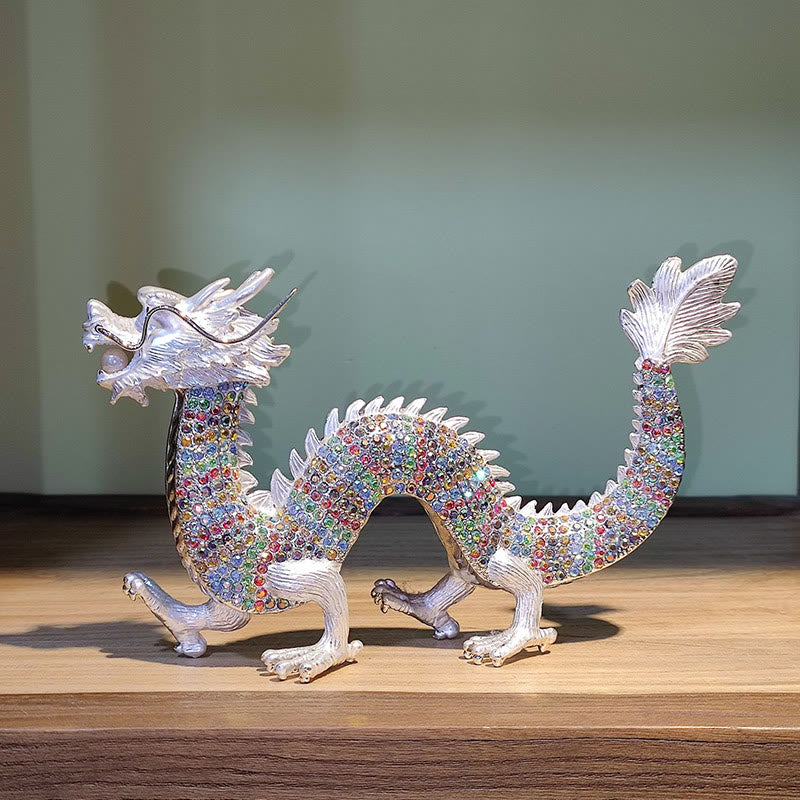 Buddha Stones Handmade Feng Shui Dragon Luck Success Home Decoration